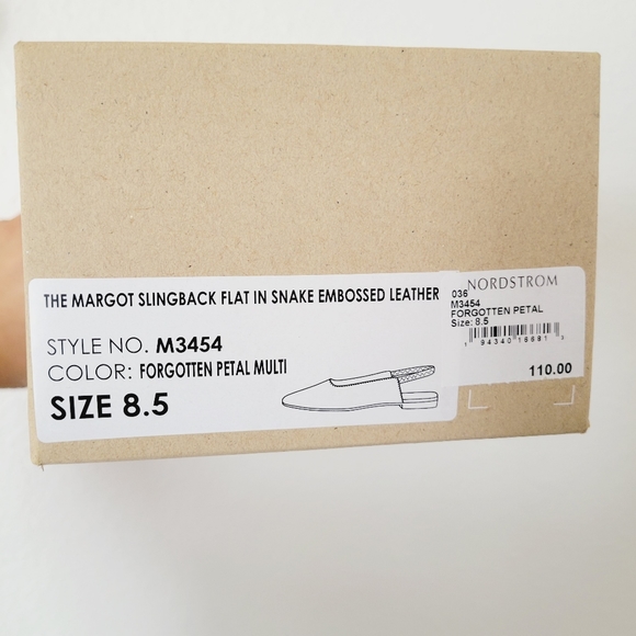 MADEWELL Leather Snakeprint Slingback Flats - Picture 4 of 8